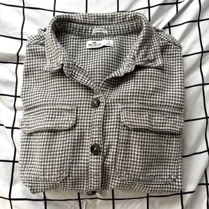 Hollister boyfriend fit button up flannel Sz S
